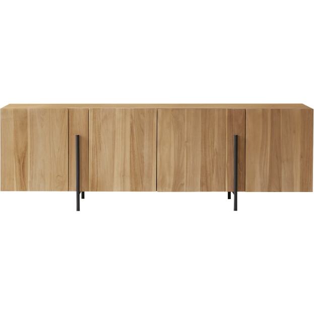 Buffet bas en teck massif L 165 cm Honorine