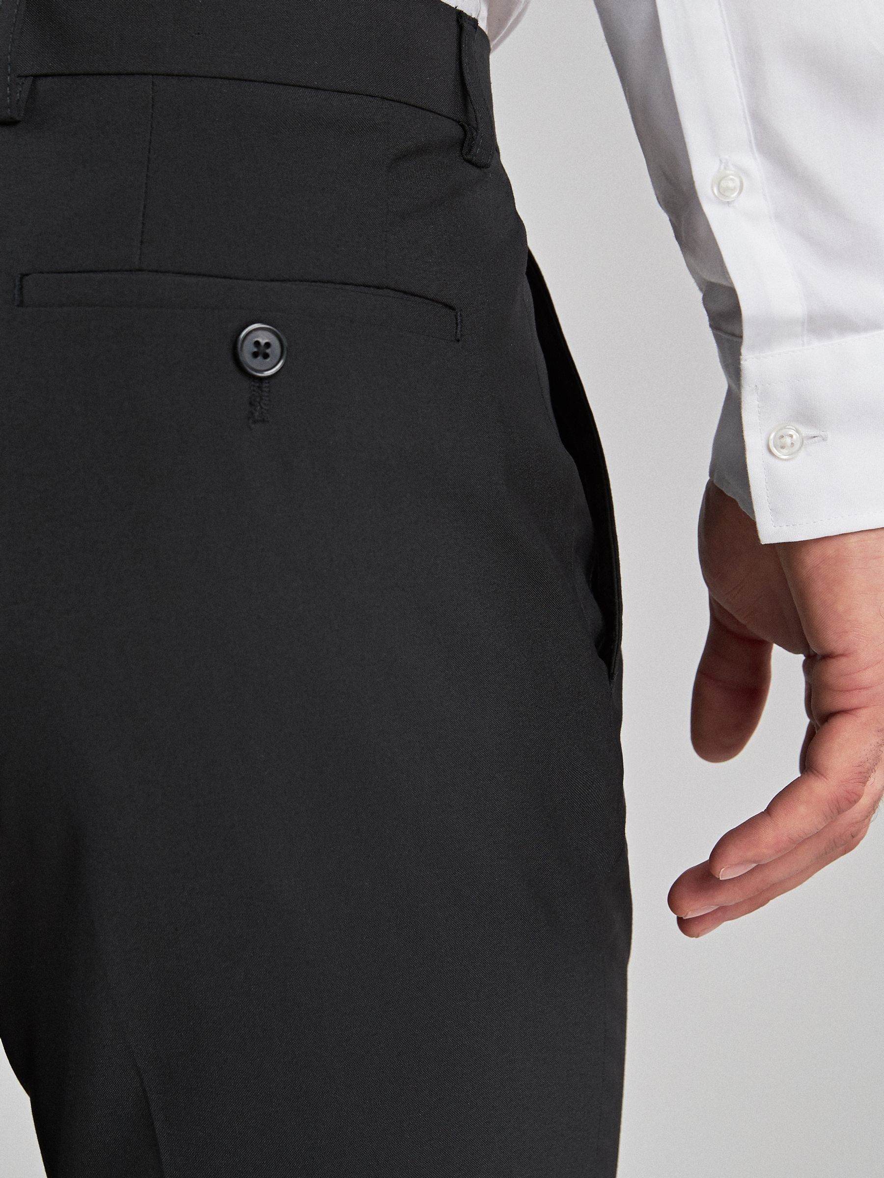 Zwart - Strakke Pasvorm - Chique stretchy broek