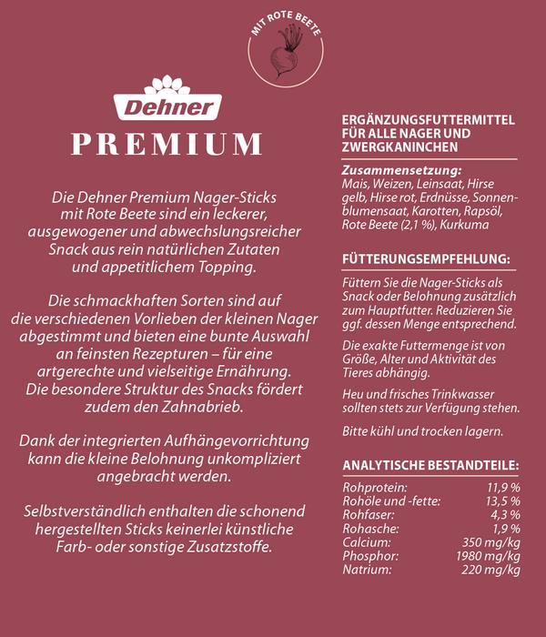 Dehner Premium Nager-Sticks, 3 x 150 g
