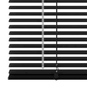 GAMMA aluminum jaloezie 25 mm mat zwart (kleurnr. 320) 100x250 cm (bxh)