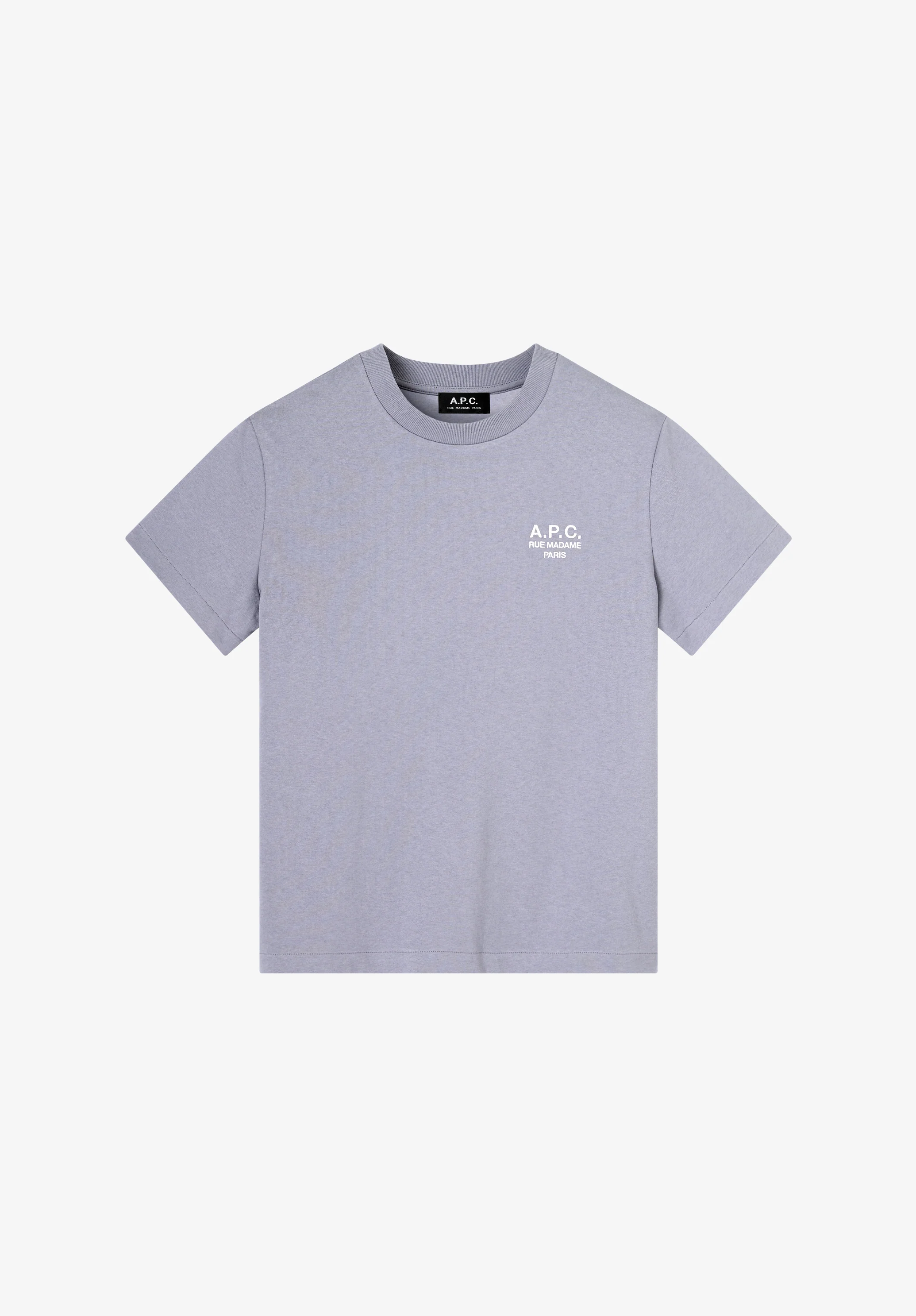 t-shirt standard rue madame GOTS - Lila/blanc