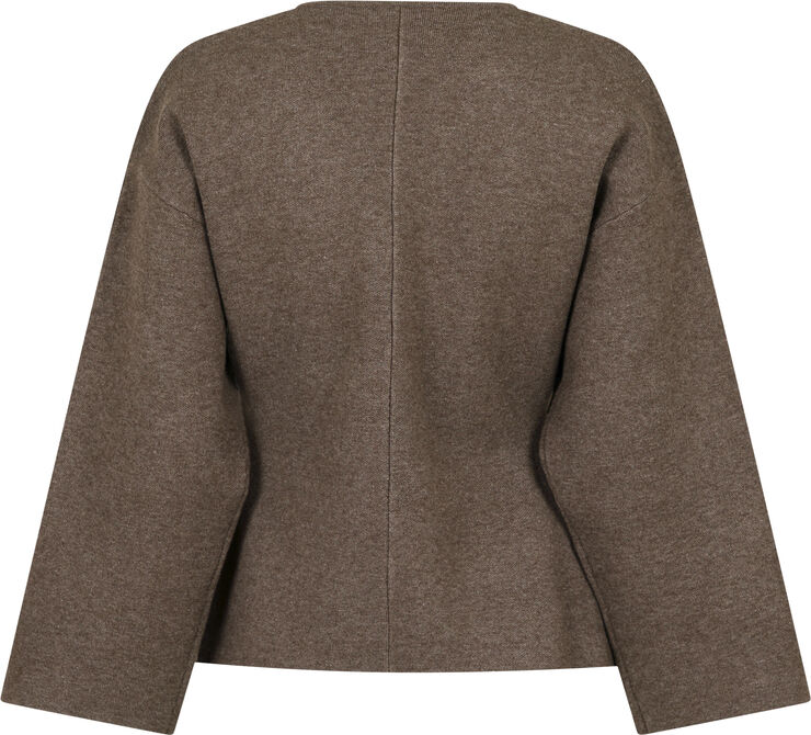 Neo Noir Linda Knit Blouse Mocca