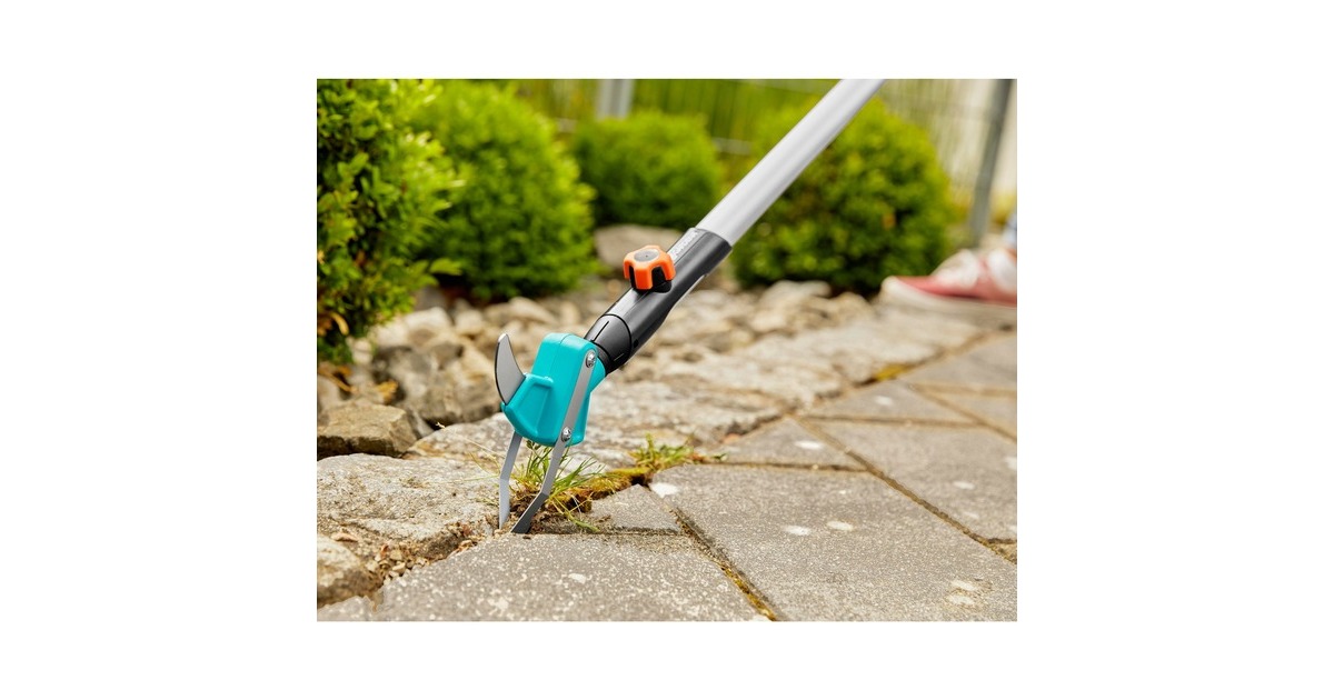 GARDENA2-in-1 combisystem onkruidwieder voor patio’s voegenkrabber  (Turquoise, 3607-20)