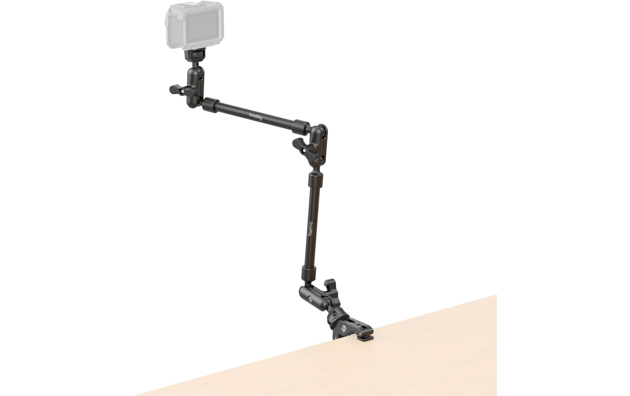 Magic Arm für Desktop-Aufnahmen mit Crab Clamp KitAufnahmelösung für Smartphones, Webcams und Action-Kameras