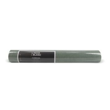 Le Noir & Blanc vliesbehang textiel uni groen (dessin 113286)