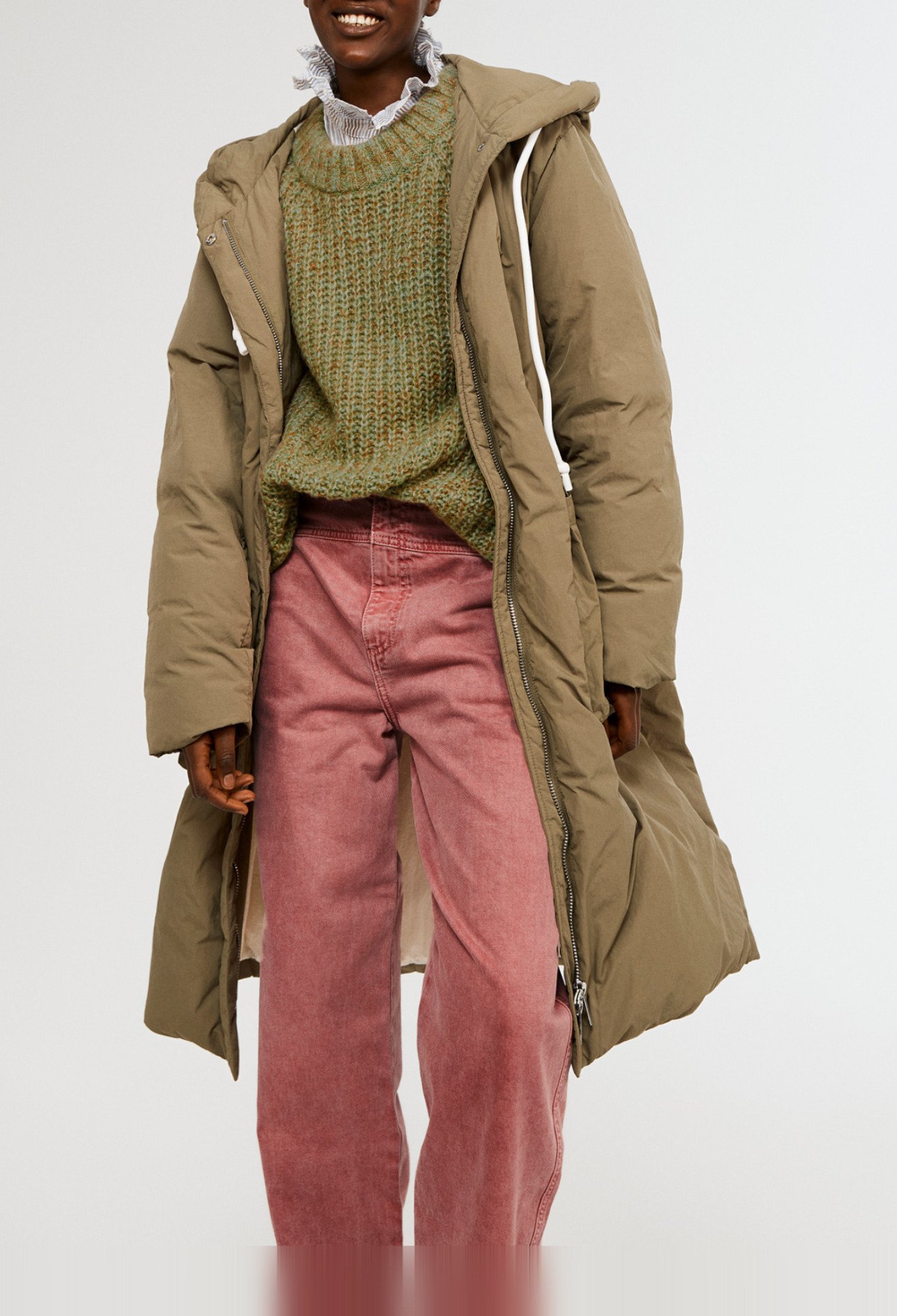 Parka longue en duvet
