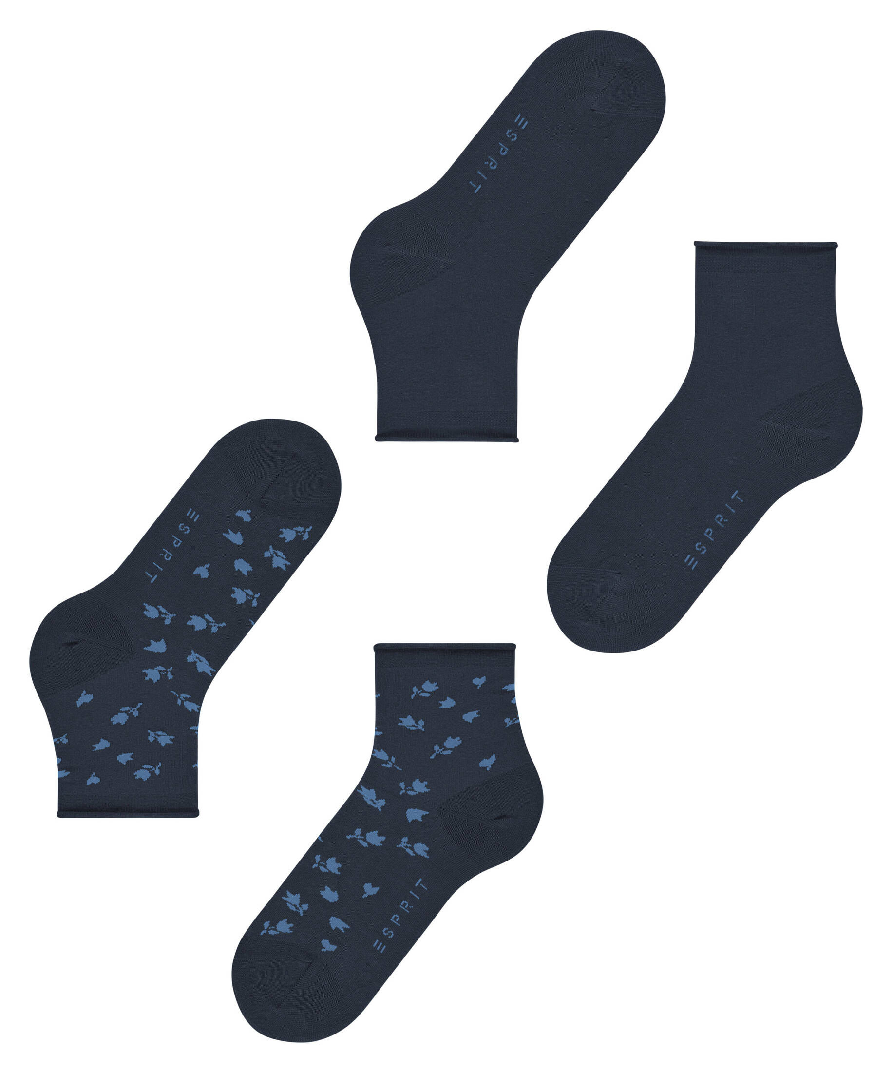 Esprit| Damen Socken Mini Flower 2-Pack