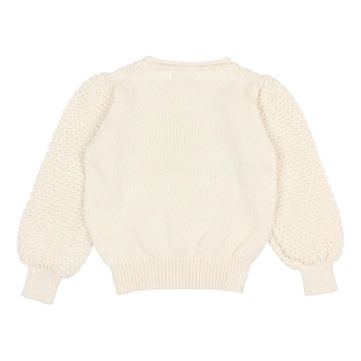 Búho Pull Maille Coton Bio | Ecru