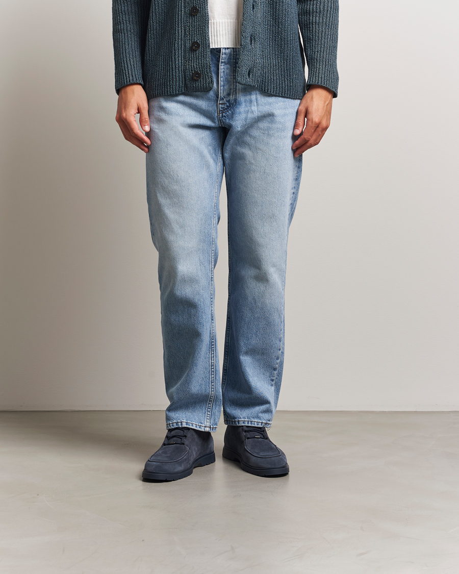 Tod's Polacco Moc Desert Boots Navy Suede