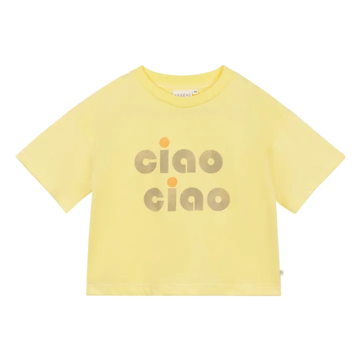 Arsène et Les Pipelettes T-Shirt Floralee Coton Bio | Jaune