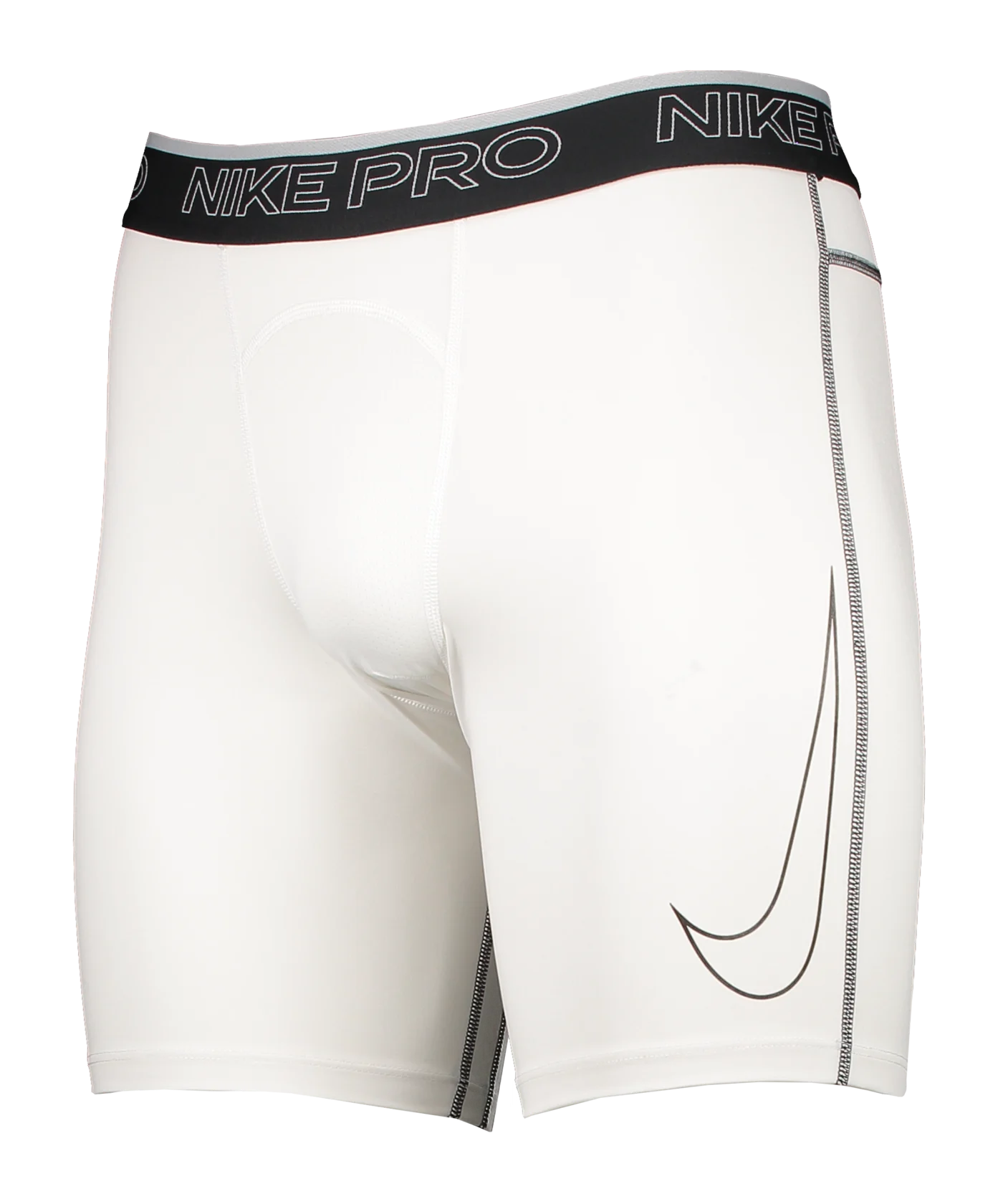 Nike Pro Short Weiss Schwarz F100