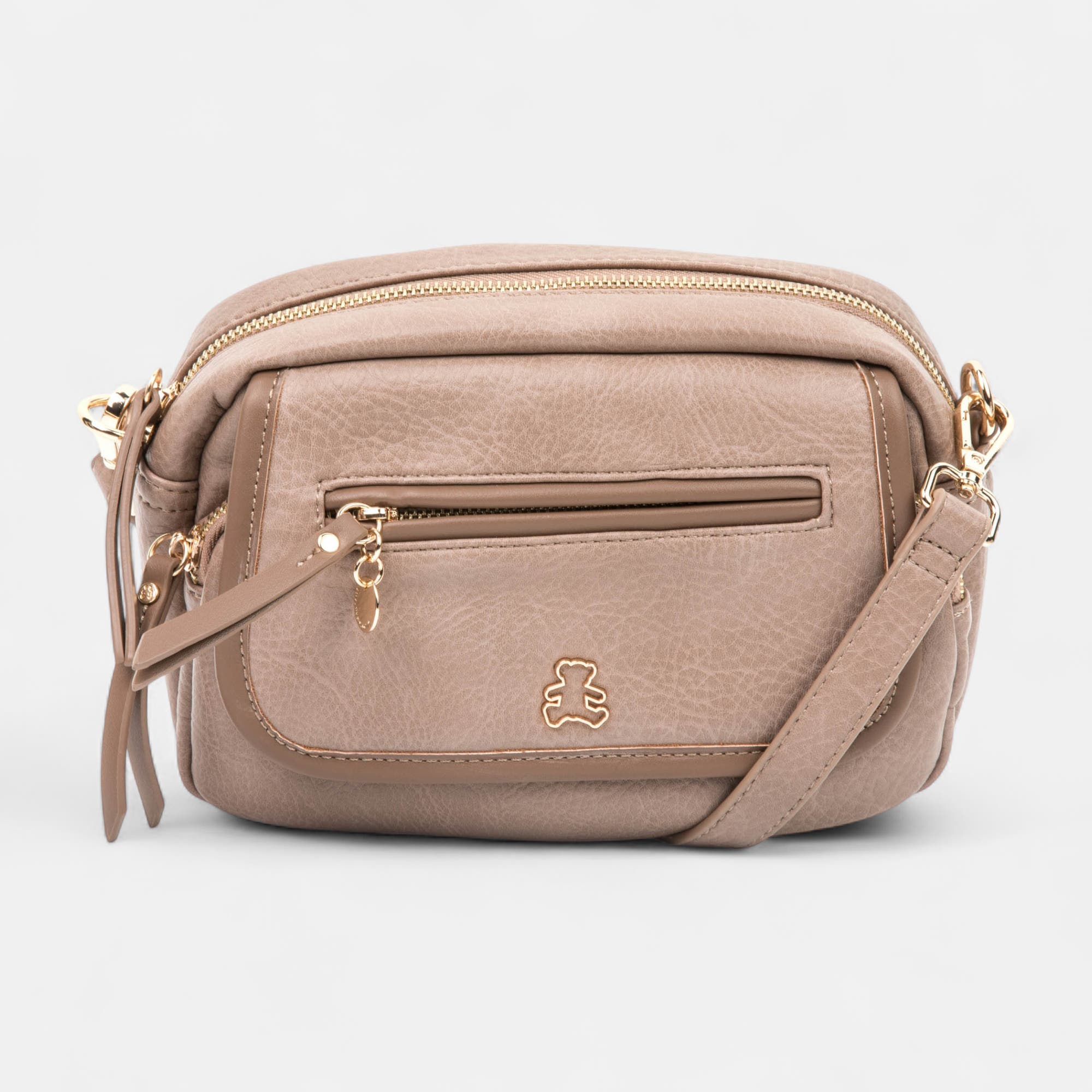 Sac bandoulière taupe