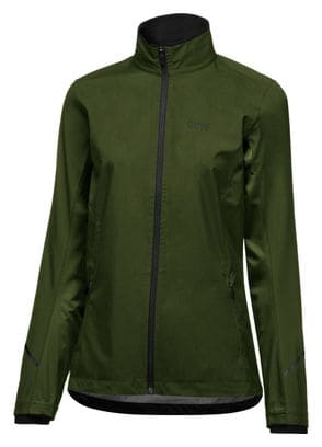 Veste Running Femme Gore Wear R3 Partial Gore-Tex Infinium Kaki