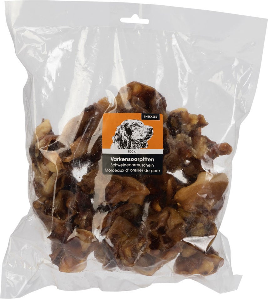 Snekkies hondensnack varkensoorpit 800 g