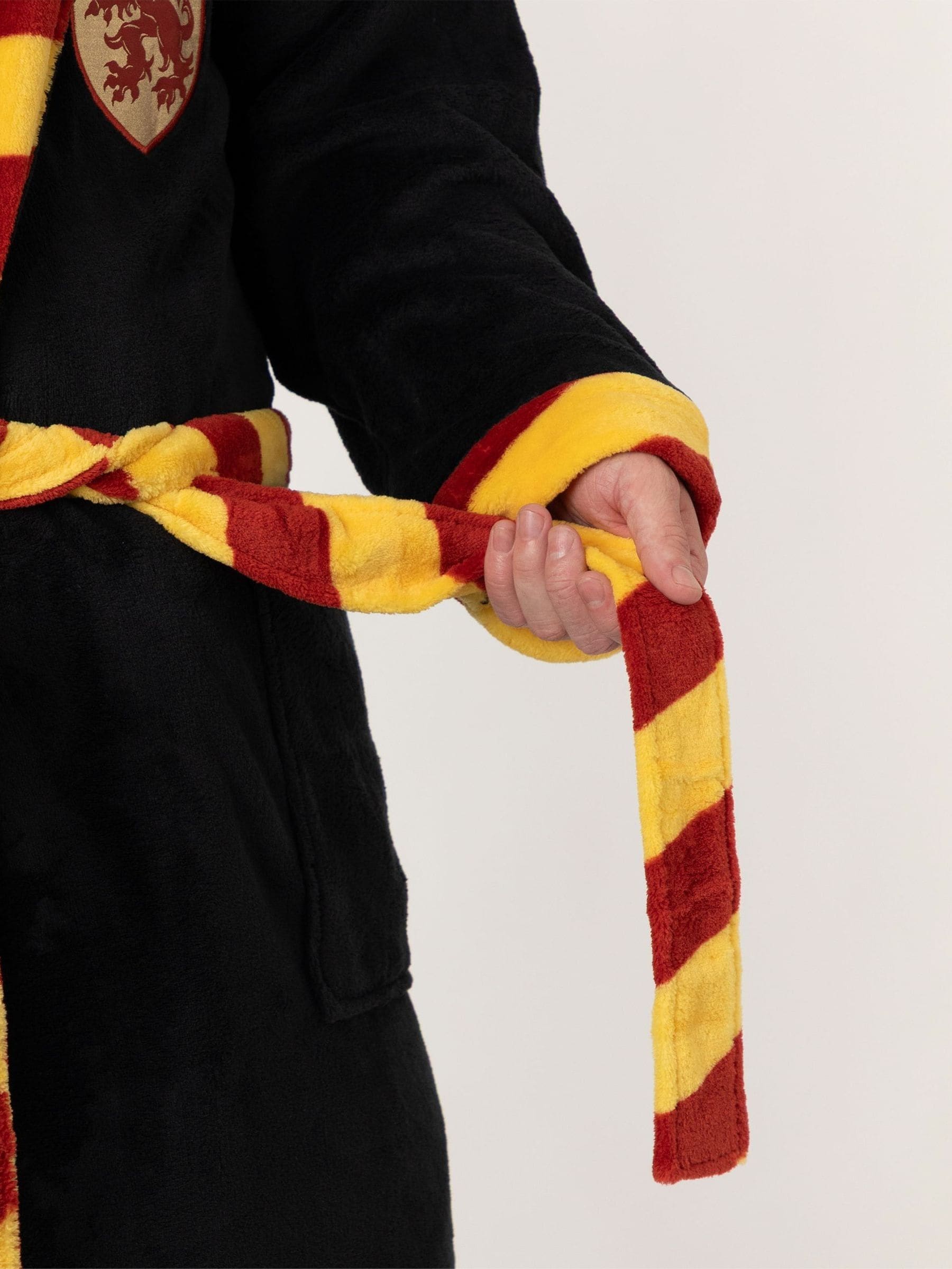Black/Red Gryffindor - Vanilla Underground Harry Potter Hooded Bathrobe Dressing Gown