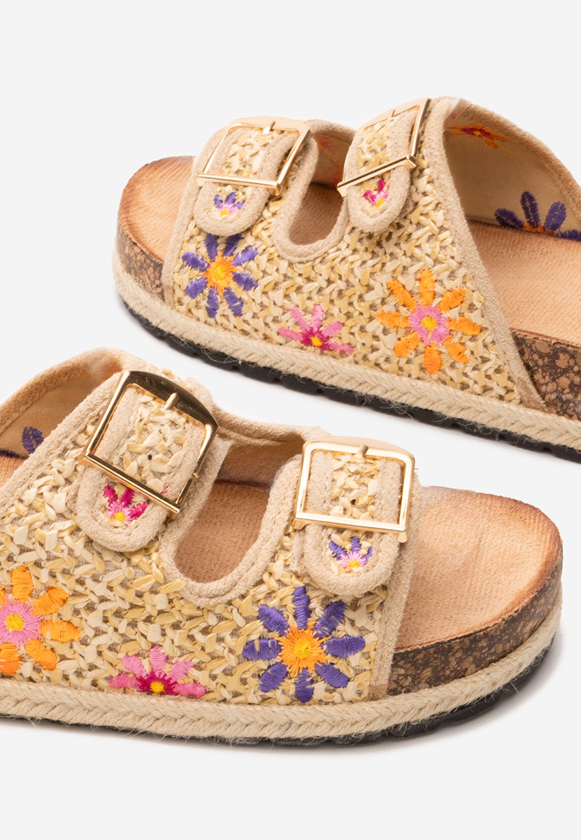 Mules à plateforme kaki JOELIA