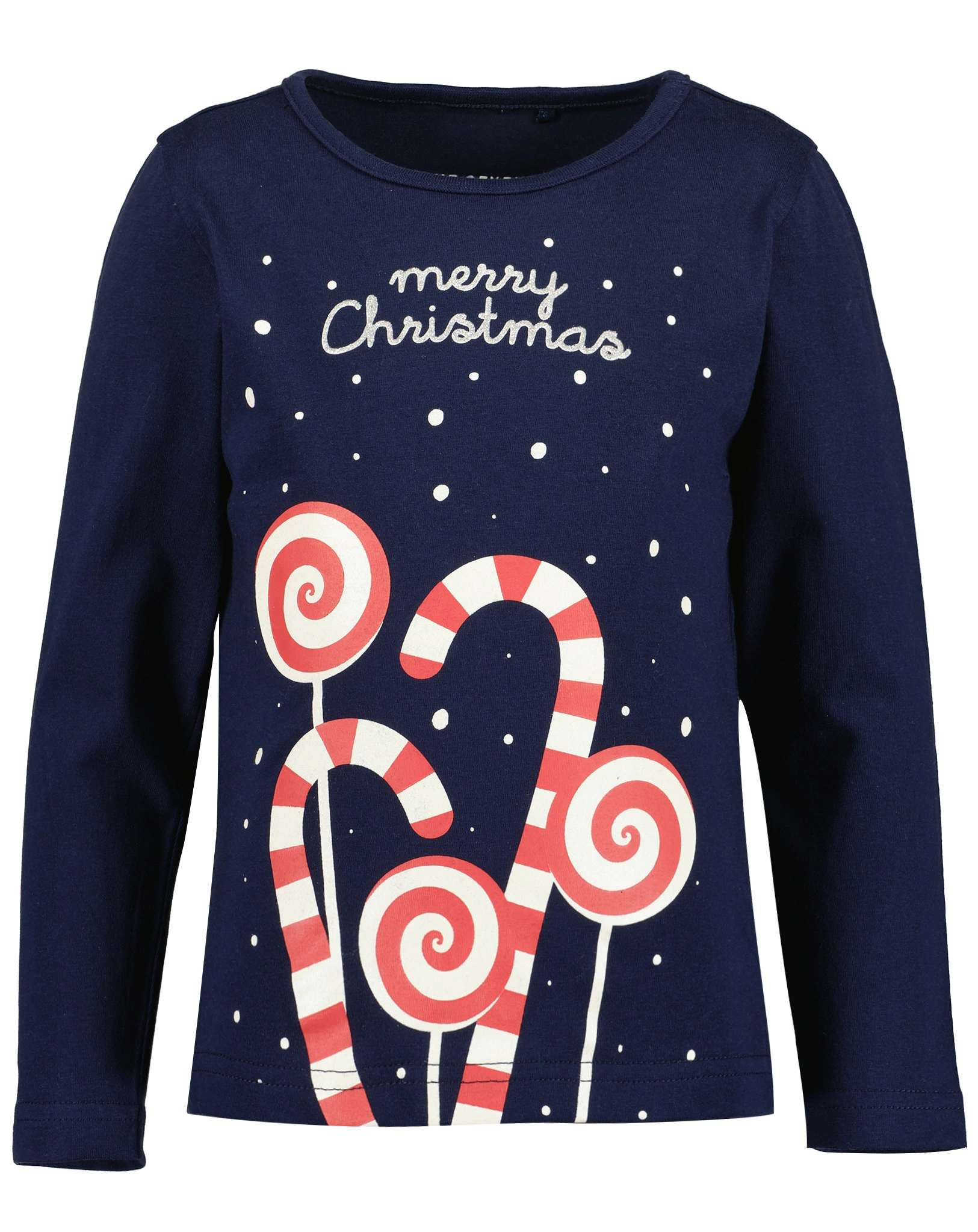Langarmshirt MERRY CHRISTMAS in ultramarin
