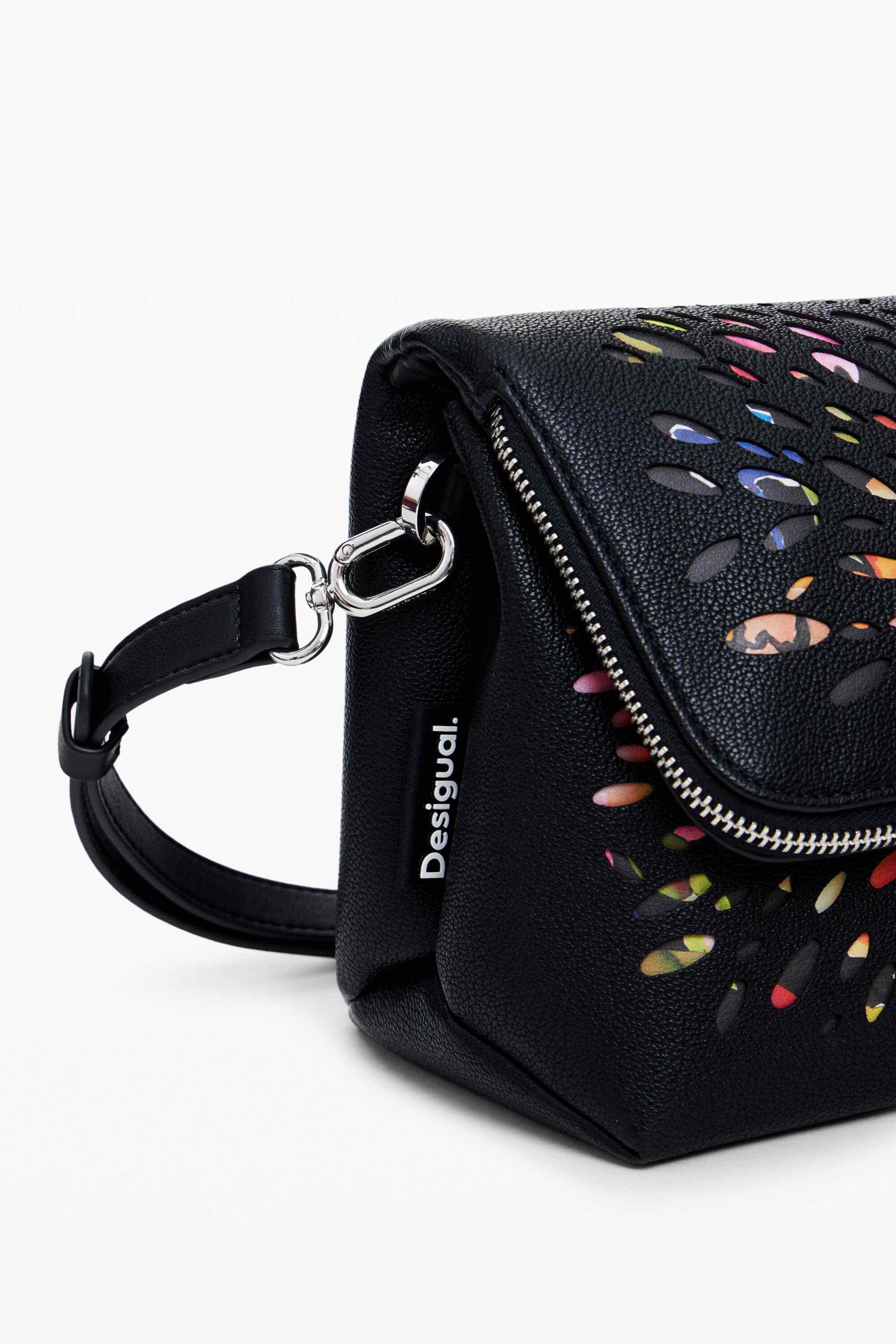 Bolsa transversal com visor transparente