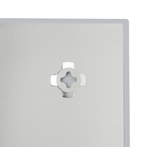 Hvitt glass magnettavle