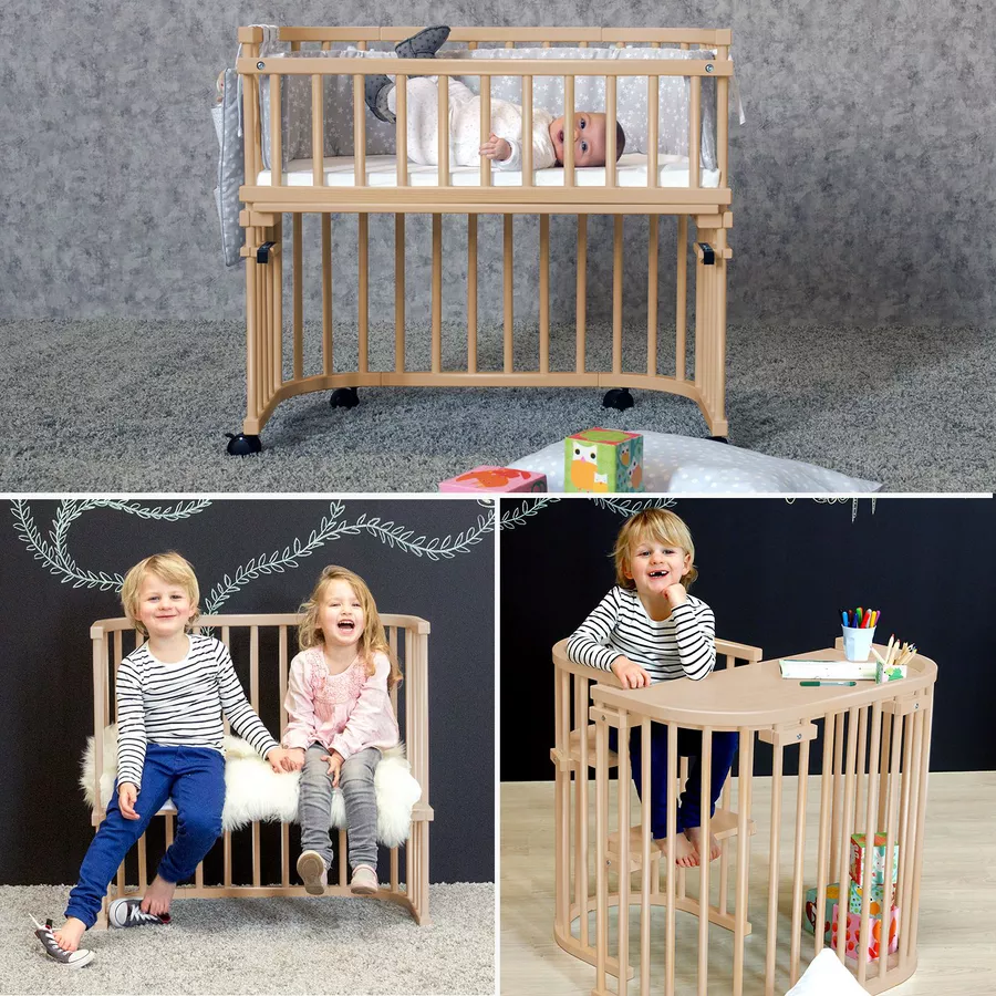 babybay Maxi Beistellbett Comfort Plus natur lackiert