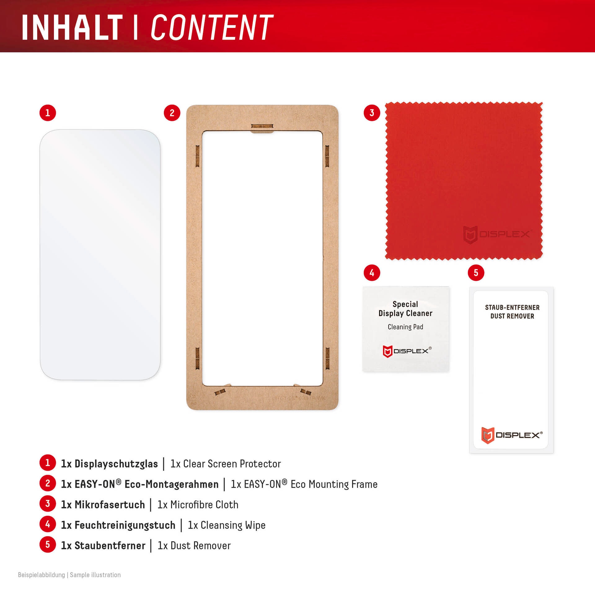 Displex Displayschutzglas »Real Glass Screen Protector« für Apple iPhone Air Displayschutzfolie, Schutzfolie, Bildschirmschutz, kratz- & stossfest