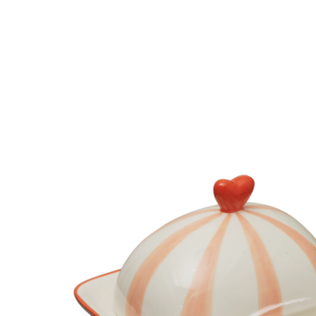 Keramieken botervloot 16,5x13x10cm