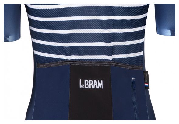 Maillot Manches Courtes Femme LeBram Ventoux Marine Coupe Ajustée