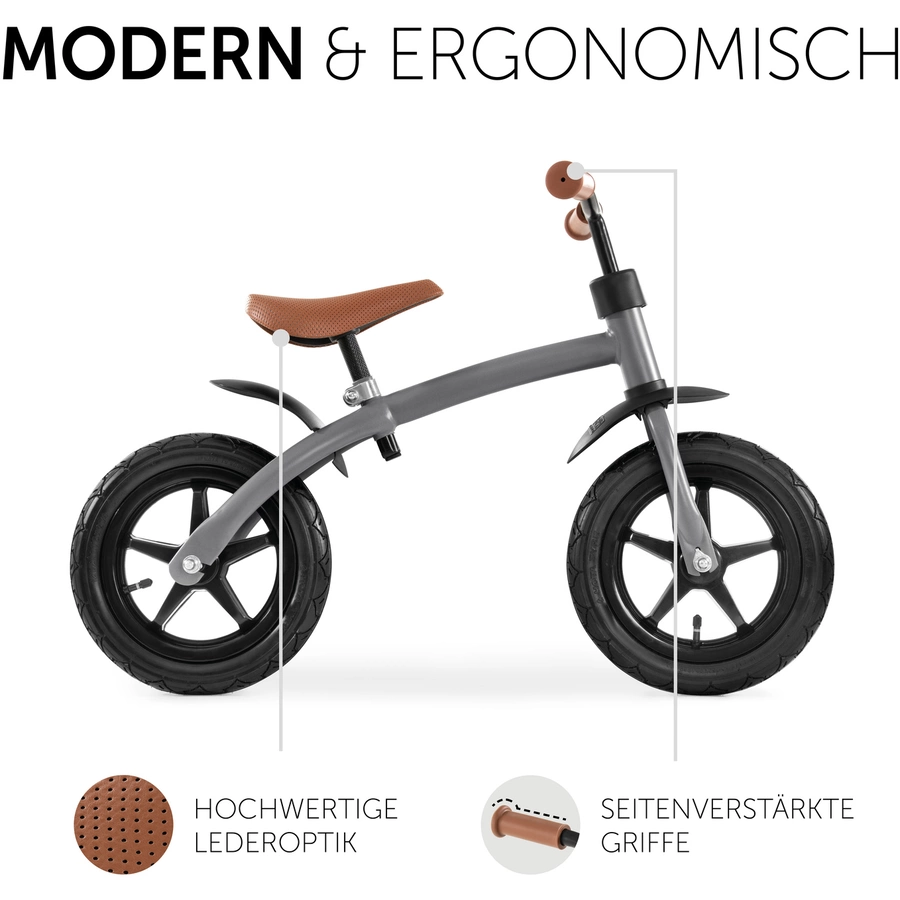 hauck Laufrad E Z Rider 12 Matt Grey