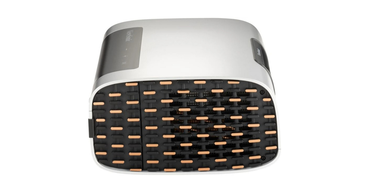ViewSonicM10E Draagbare RGB Laser Slimme Projector met Harman Kardon Speaker​  (Zwart/zilver, 2200 ANSI Lumen)