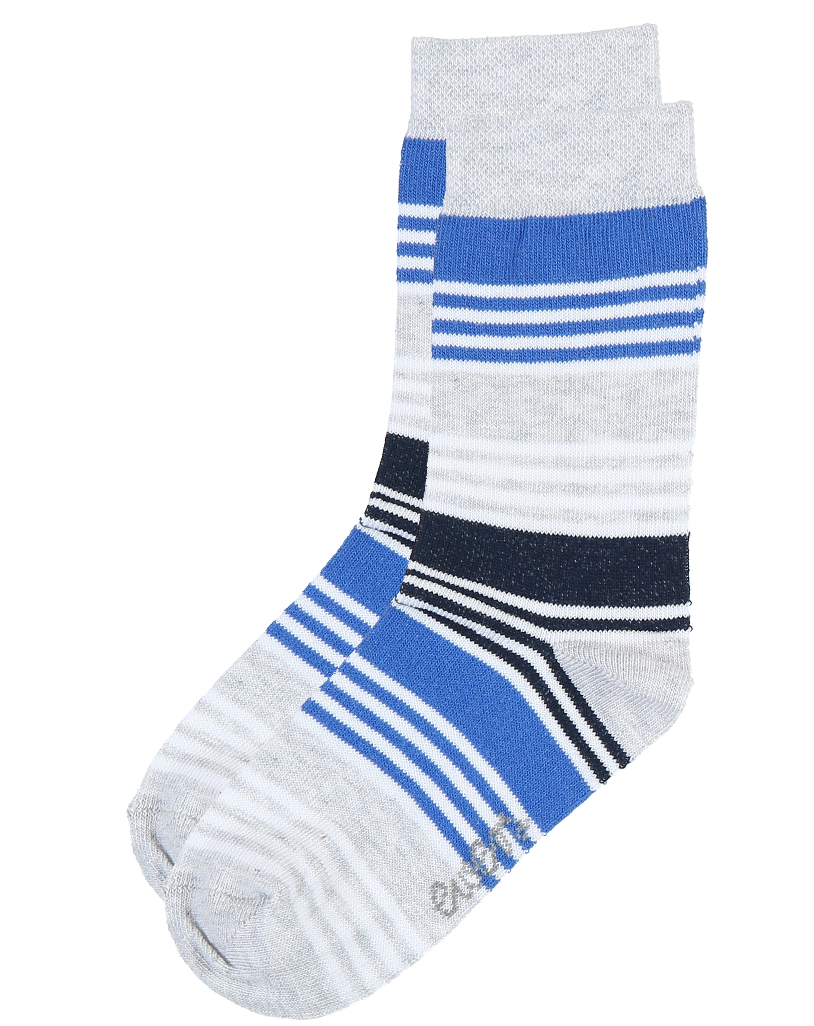 Strümpfe RINGEL - UNI  4er Pack in blau/beige