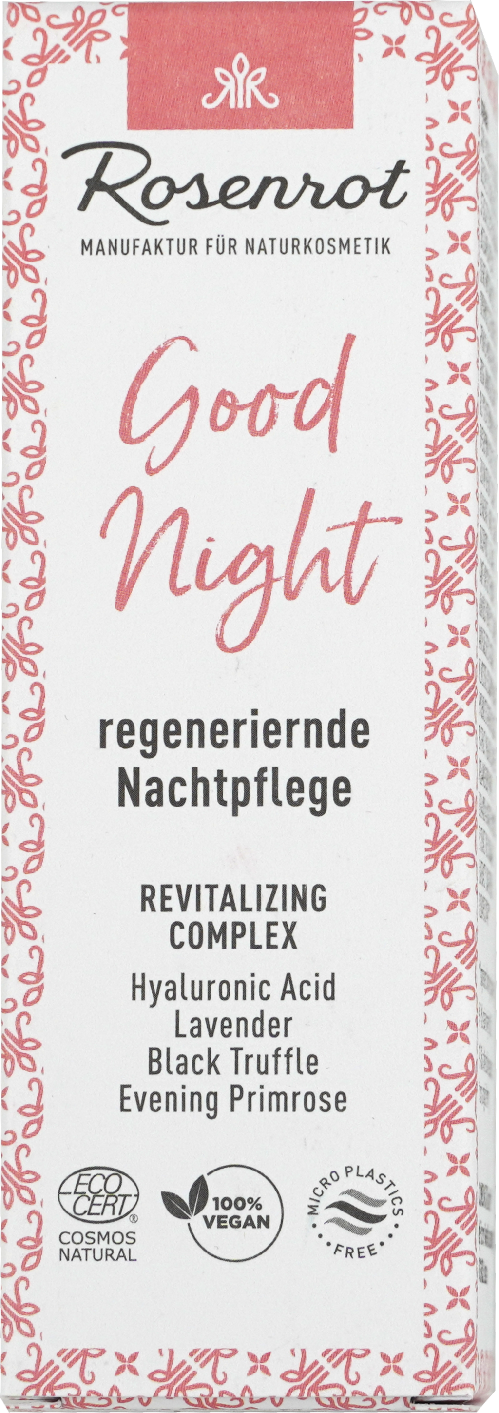 Rosenrot  Good Night Nachtcreme, 50 ml