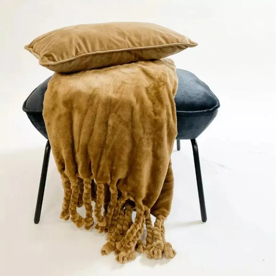 Plaid Florijn - Tobacco Brown - 150x200 cm