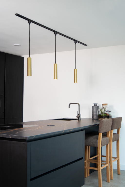 Lucide Track Floris 1-fase hanglamp goud/messing