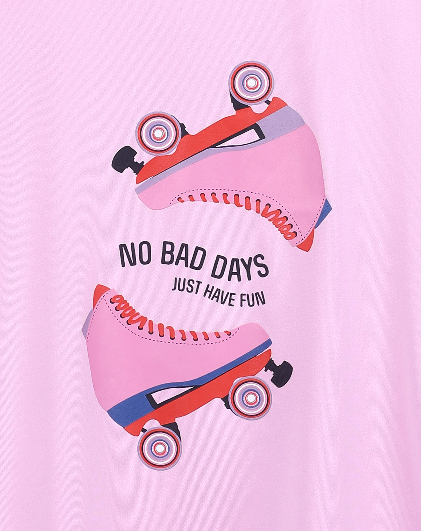 T-Shirt NO BAD DAYS in begonia pink