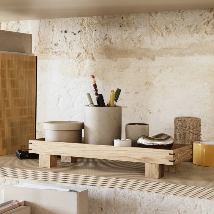 Ferm Living - Bon Accessoires Aufbewahrungsdose, gross, beige