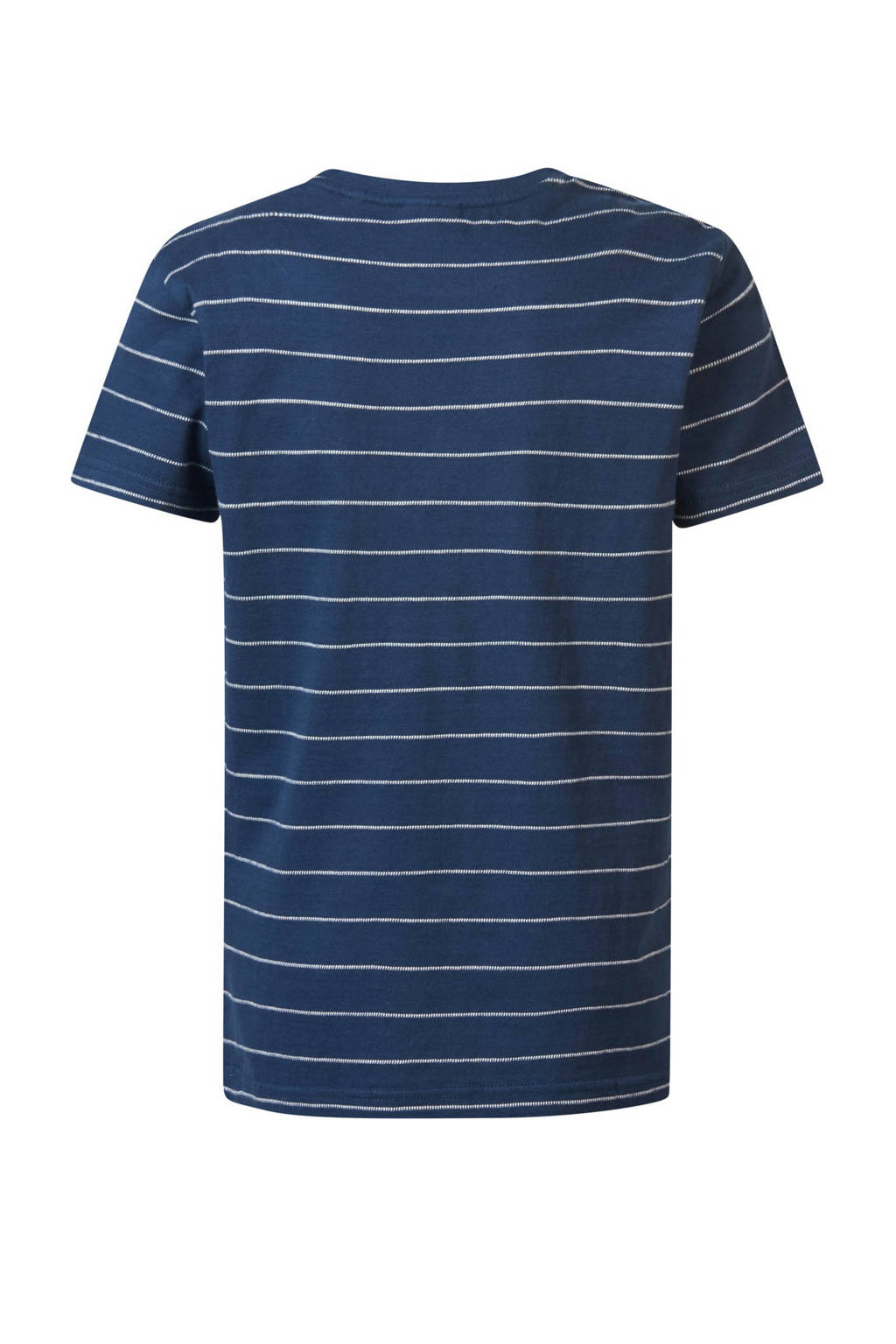 Petrol Industries gestreept T-shirt donkerblauw