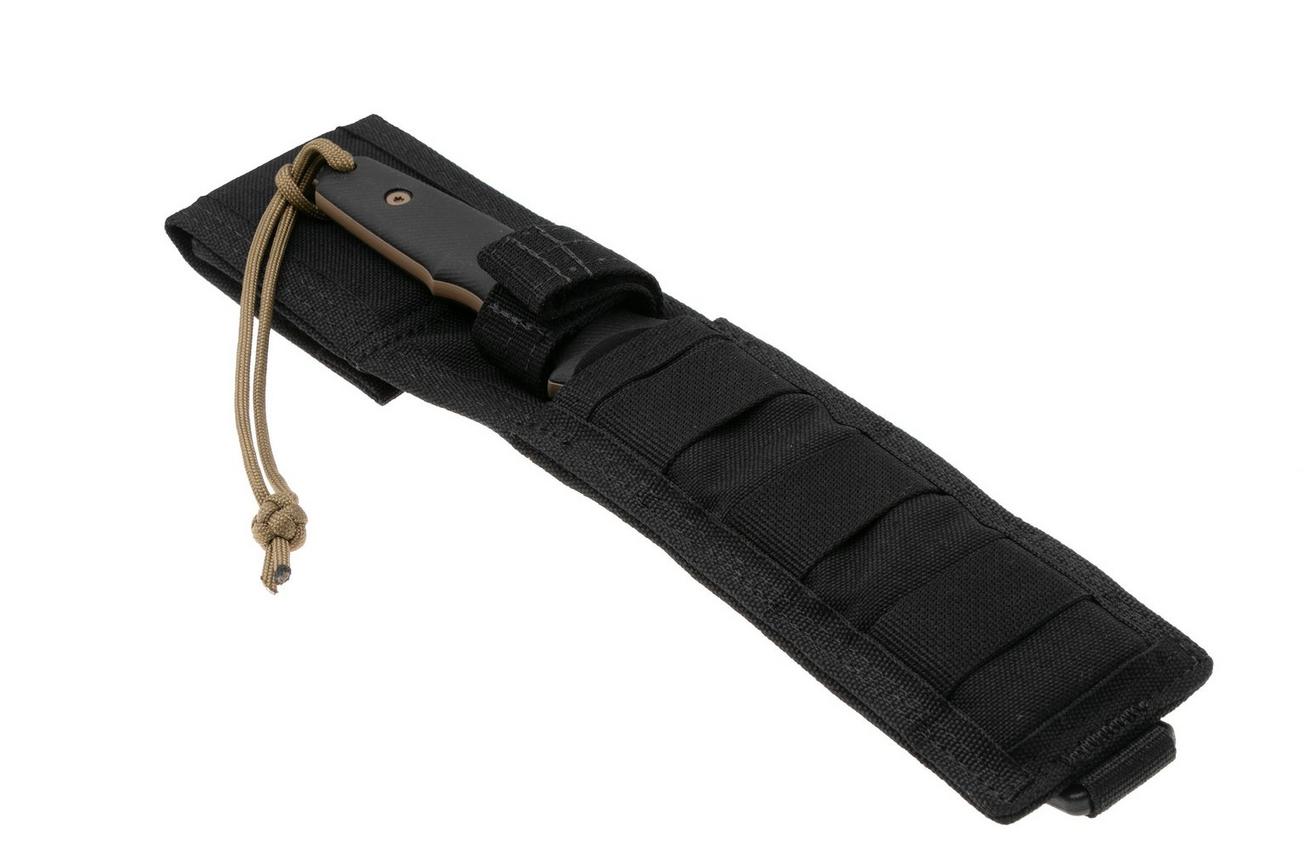 Spartan Blades Harsey Clandestina SB57DEBKNLBK Flat Dark Earth, Black Micarta, survivalmes, MOLLE schede