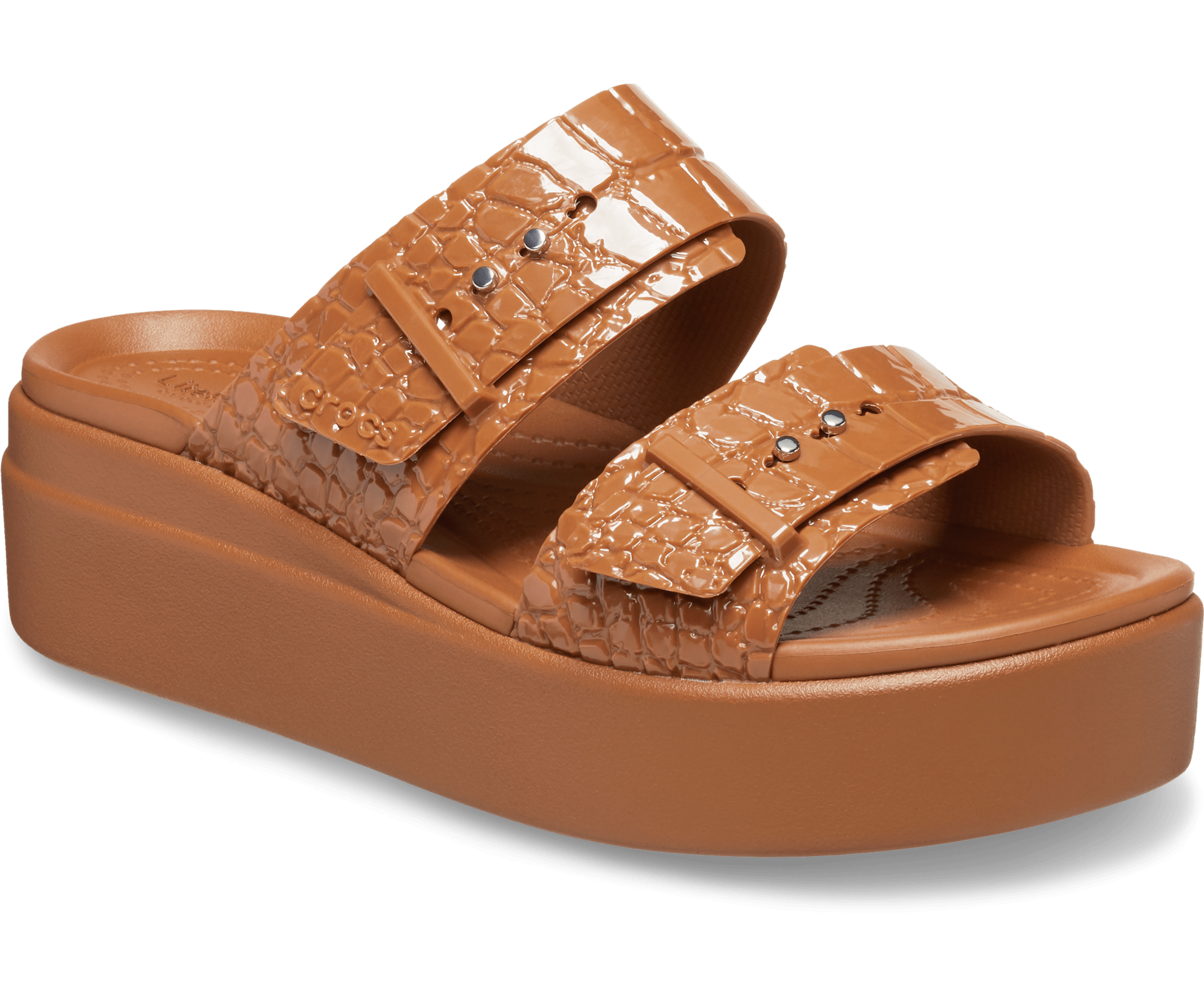 Brooklyn Croco Shine Buckle