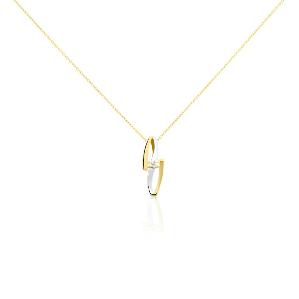 Collier Blandine Or Bicolore Diamant