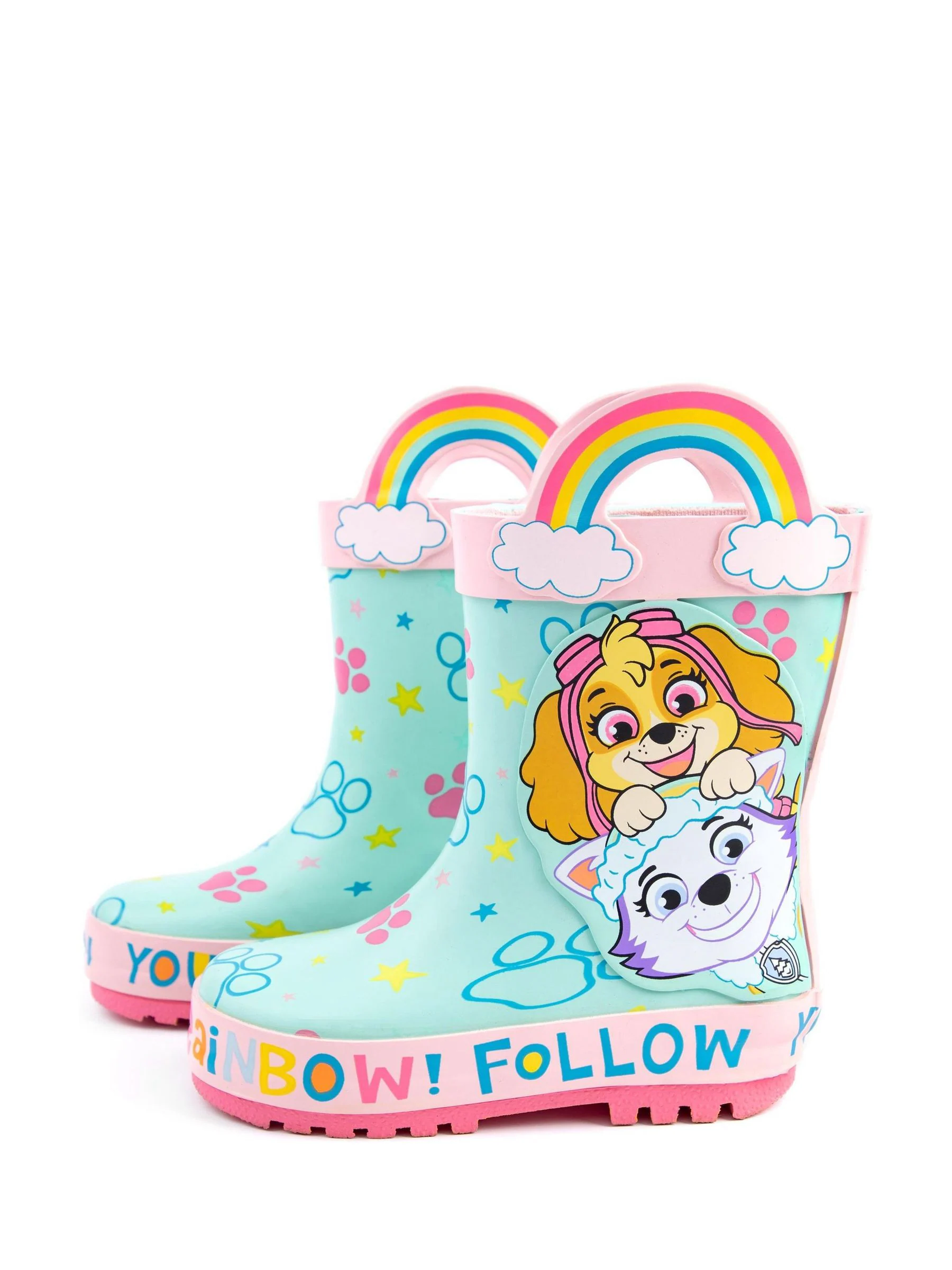 Vanilla Underground Paw Patrol Girls Skye & Everest regenlaarzen met hendels