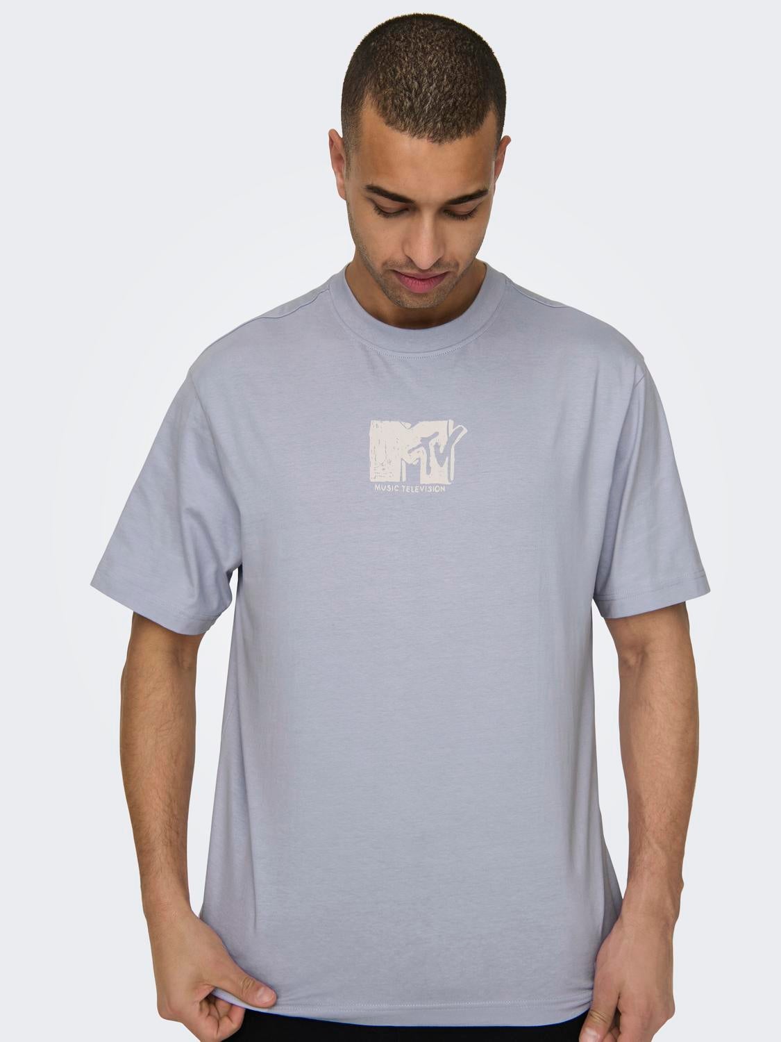 ONSMTV T-shirt Icelandic Blue