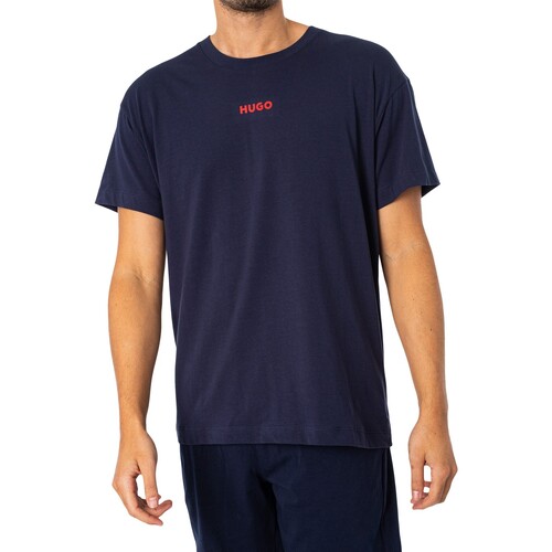 BOSS - Camiseta De Salón Enlazada Azul