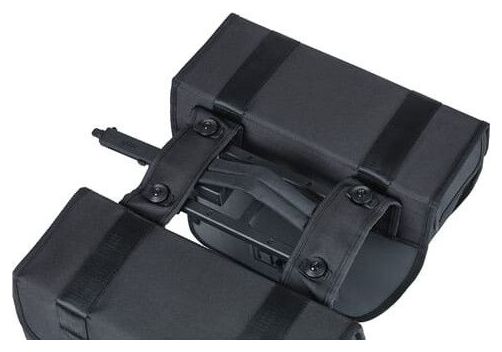 BASIL Double Pannier Tour Waterproof Mik 28 Litres 34 X 14 X 34 Cm - Noir