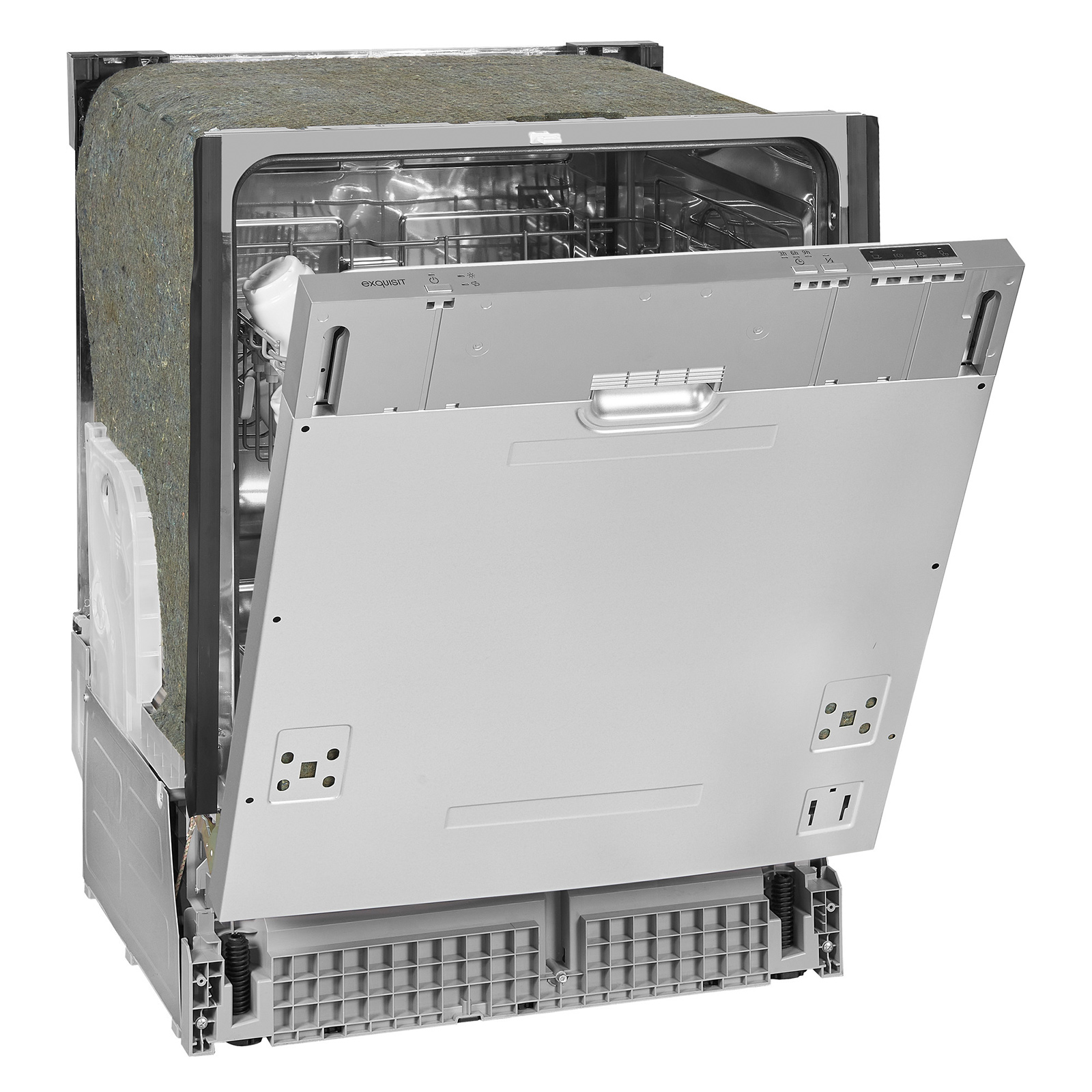 EXQUISIT Einbau-Geschirrspüler EGSP6012-E-030 INOX - vollintegriert - 60 cm - E