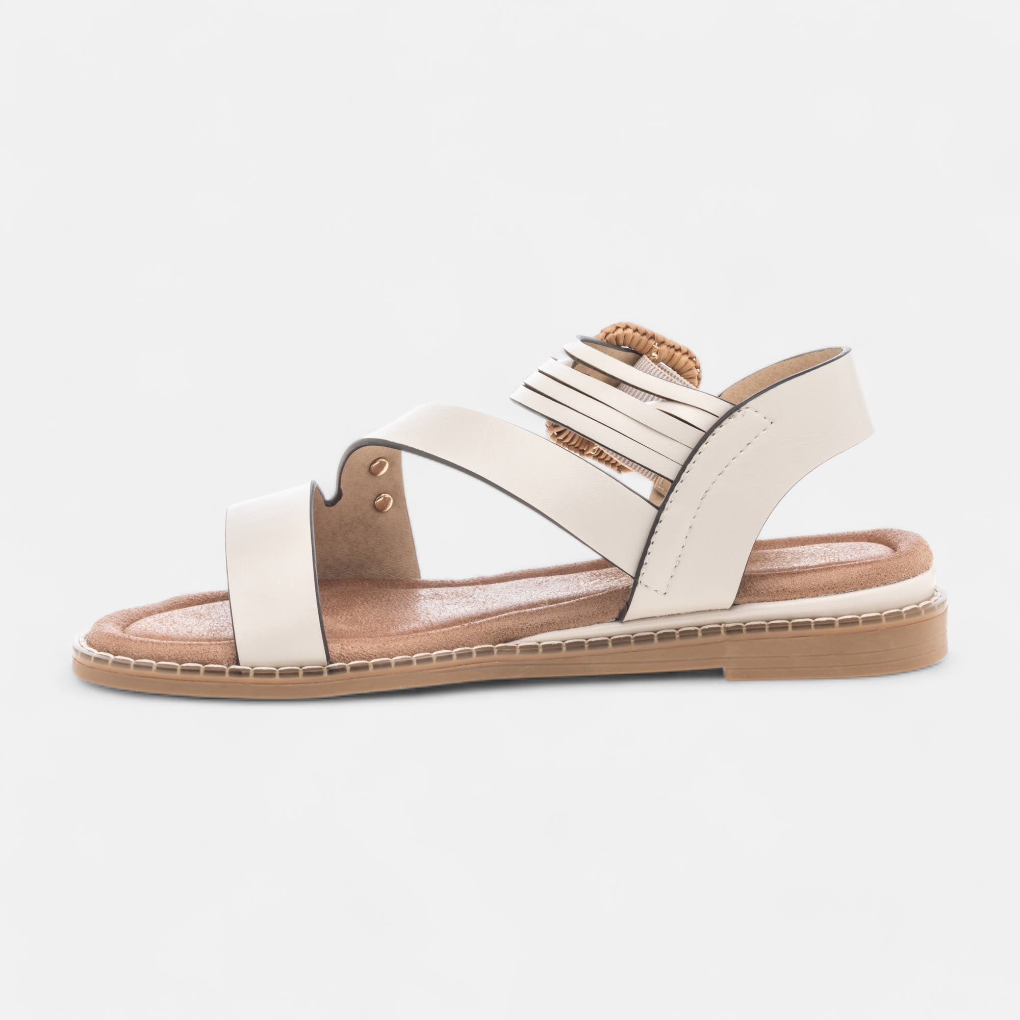Nu-pieds Femme ecru