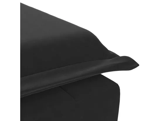 Prolenta Premium - Chaise longue de massage avec traversin noir velours