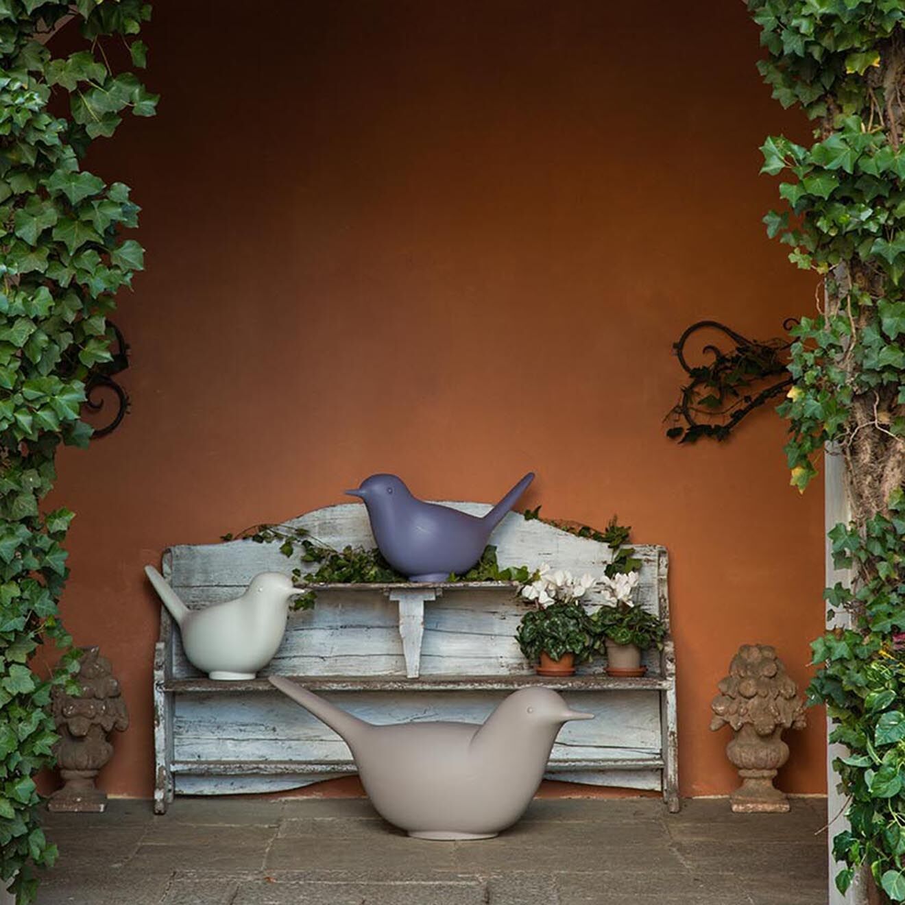 Serralunga Oiseau décoratif Design par Eero Aarnio blanc - 130x52.5x37.5 cm