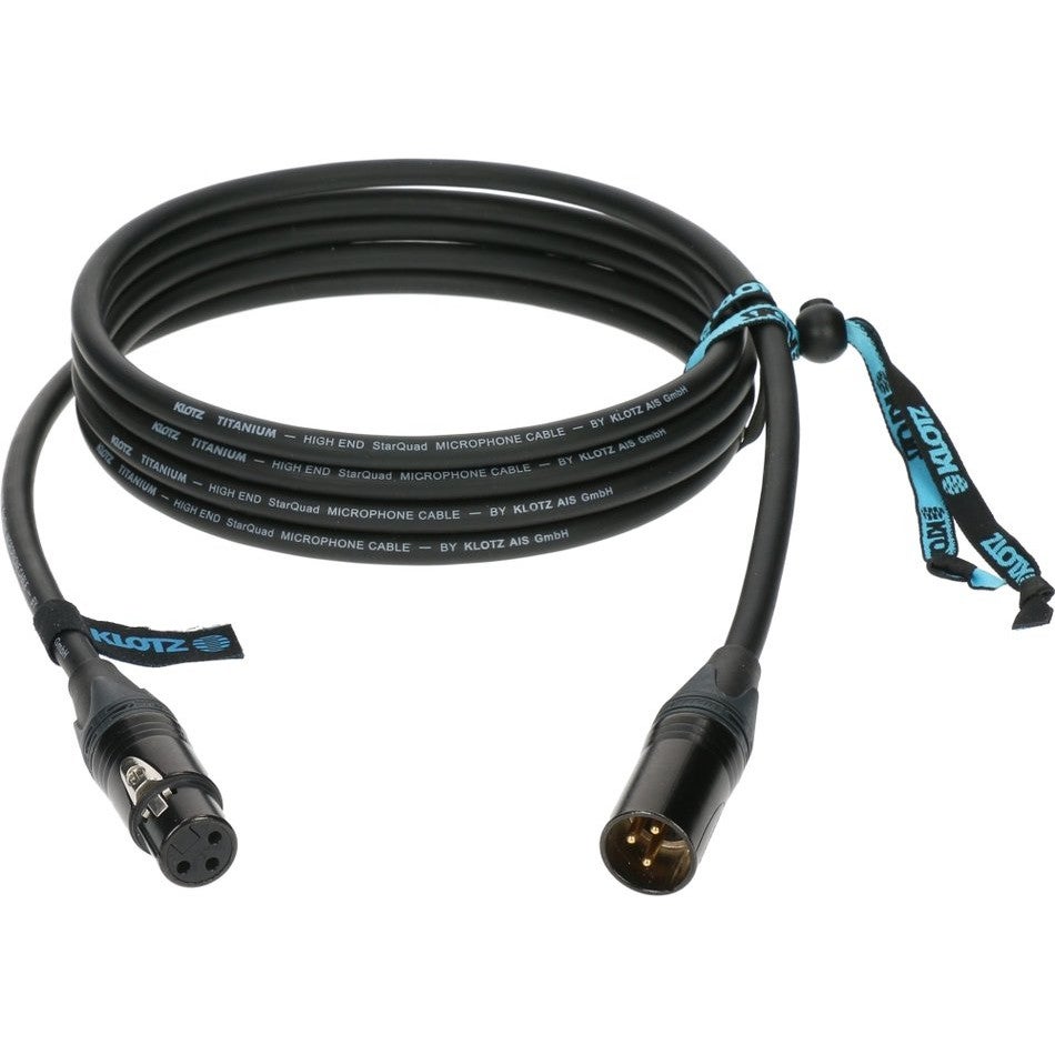 Klotz TI-M0750 Titanium Starquad XLR-kabel 7.5 meter