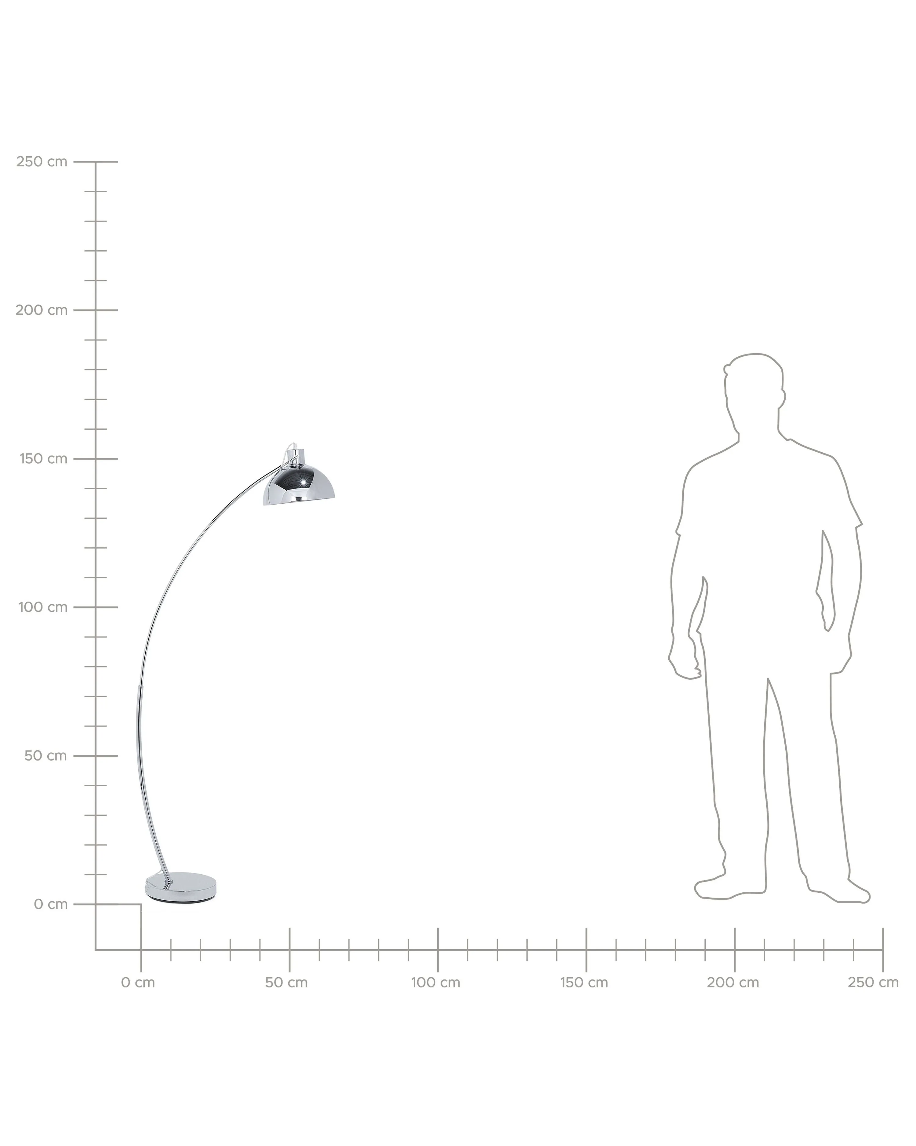 Staande lamp DINTEL Metaal Zilver