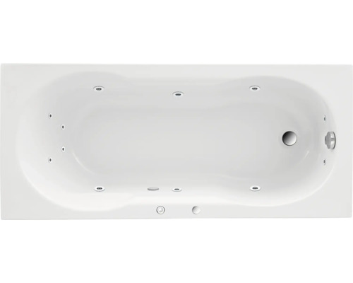 Inbouw whirlpoolbad, rechthoekig, OTTOFOND Banea 70 x 160 cm, glanzend wit, 57440